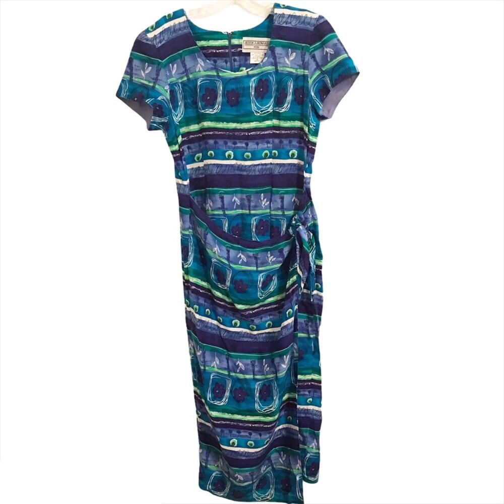 Jessica Howard Faux Tie Slit Dress